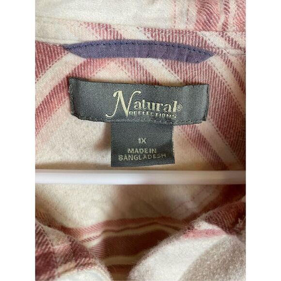 Natural Reflections Button Up Flannel - Picture 3 of 6